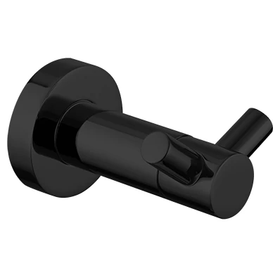 Kabliukas dvigubas Omnires Modern, juodas MP60120BL
