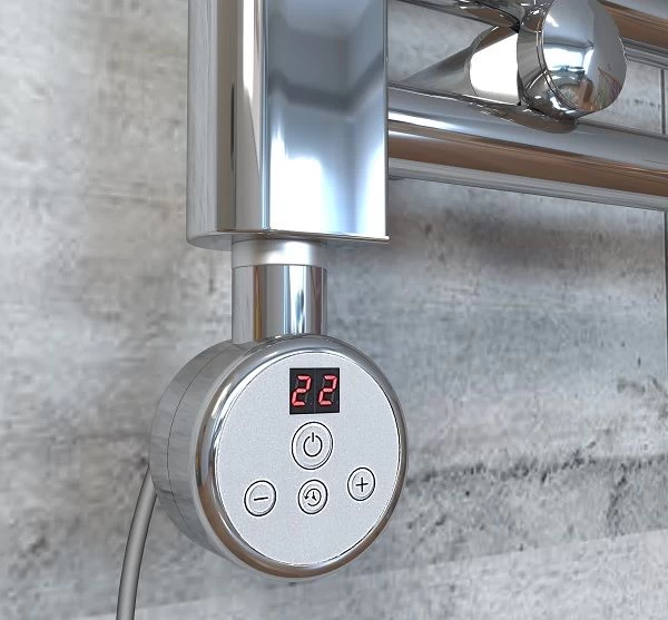 Kaitinimo elementas tenas Ecoradco SUN DIGITAL su ekranėliu, 750 W, chromas