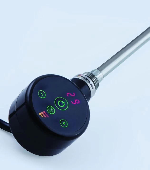 Kaitinimo elementas (tenas) Ecoradco SUN DIGITAL su ekranėliu, su laidu į rozetę 400 W, juodas