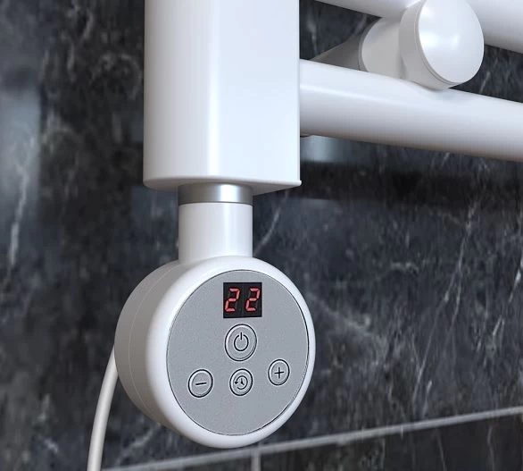 Kaitinimo elementas (tenas) Ecoradco SUN DIGITAL su ekranėliu, su laidu į rozetę 900 W, baltas