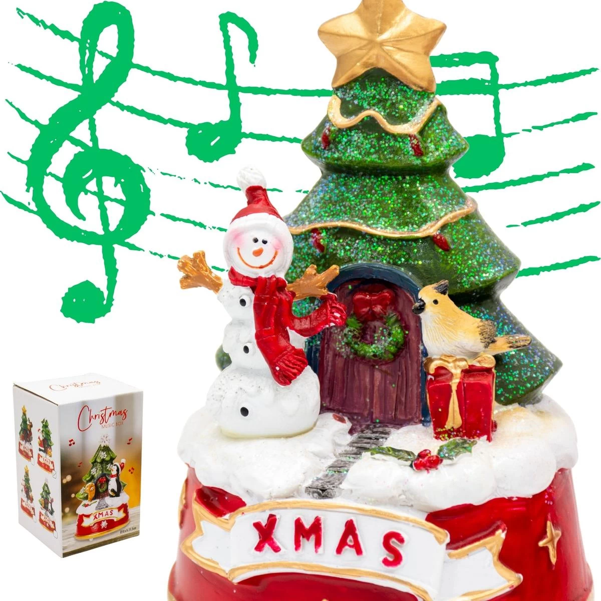 Kalėdinė Dekoracija žaidžiantis Sniego Senis