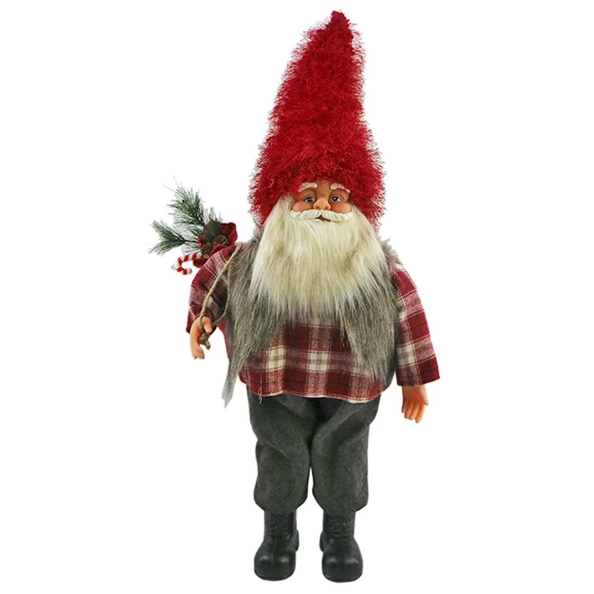 Kalėdinis Dekoratyvinis Santa Clausas Su Prabangia Dovana 75 Cm