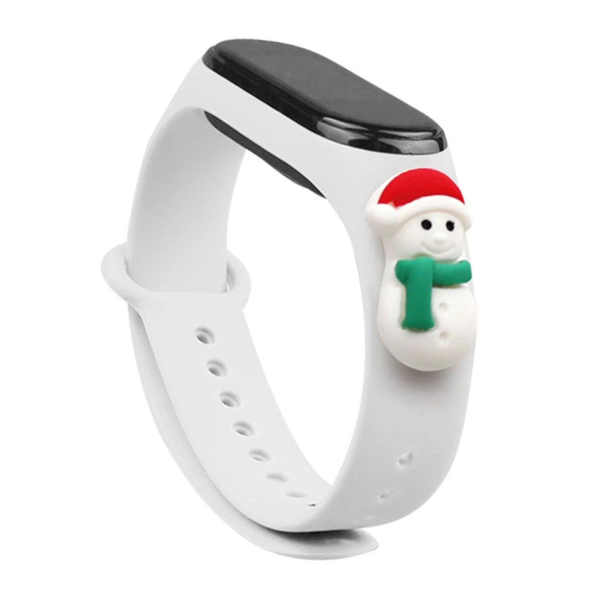 Kalėdinis Dirželis Xiaomi Mi Band 4 / Mi Band 3 Kalėdinė Silikoninė Apyrankė Balta (snieguolė 1) Kalėdinis Dirželis Xiaomi Mi Band 4 / Mi Band 3 Kalėdinė Silikoninė Apyrankė Balta (snieguolė 1)