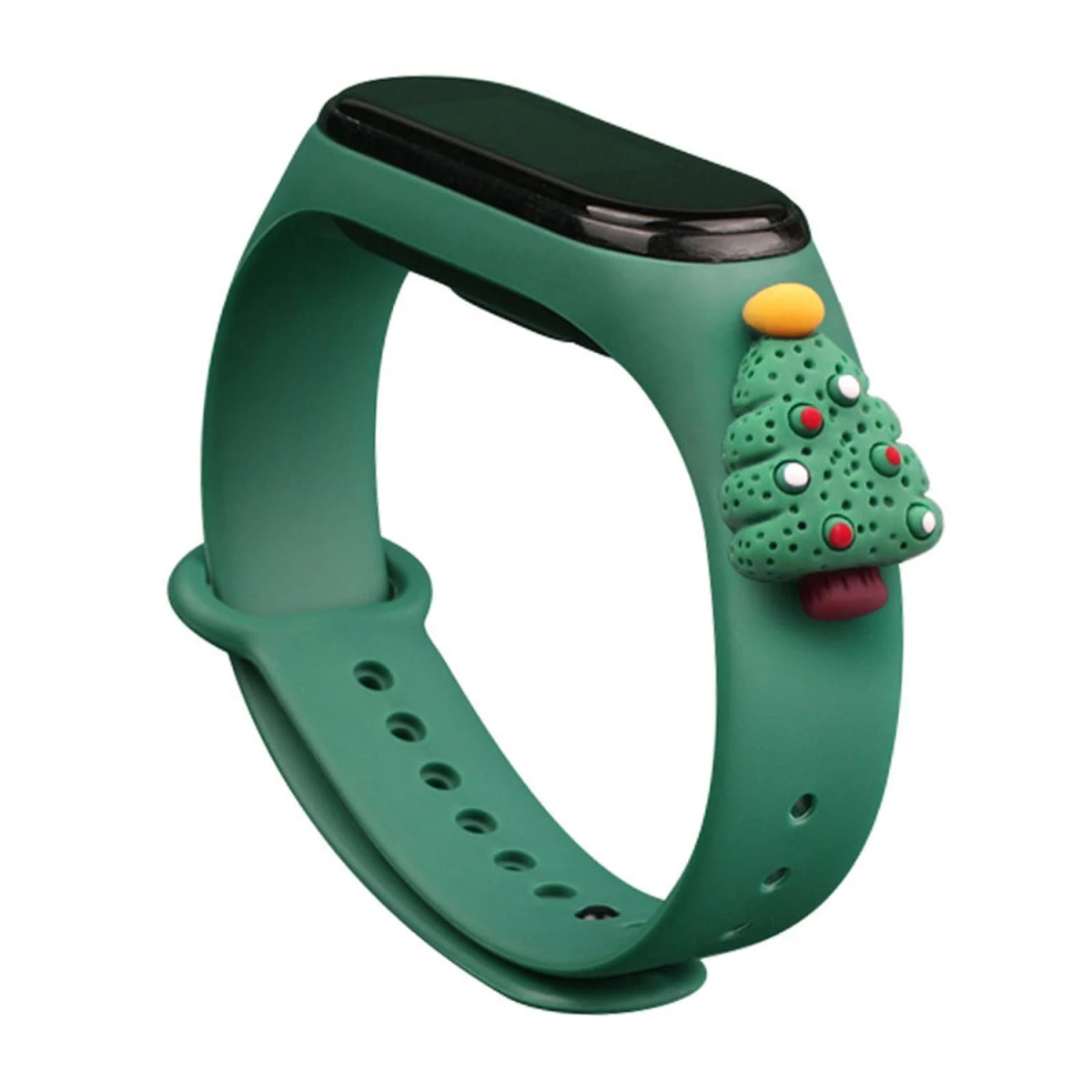 Kalėdinis Dirželis Xiaomi Mi Band 4 / Mi Band 3 Kalėdinis Silikoninis Dirželis Tamsiai žalia Apyrankė (kalėdų Eglutė 2) Kalėdinis Dirželis Xiaomi Mi Band 4 / Mi Band 3 Kalėdinis Silikoninis Dirželis Tamsiai žalia Apyrankė (kalėdų Eglutė 2)