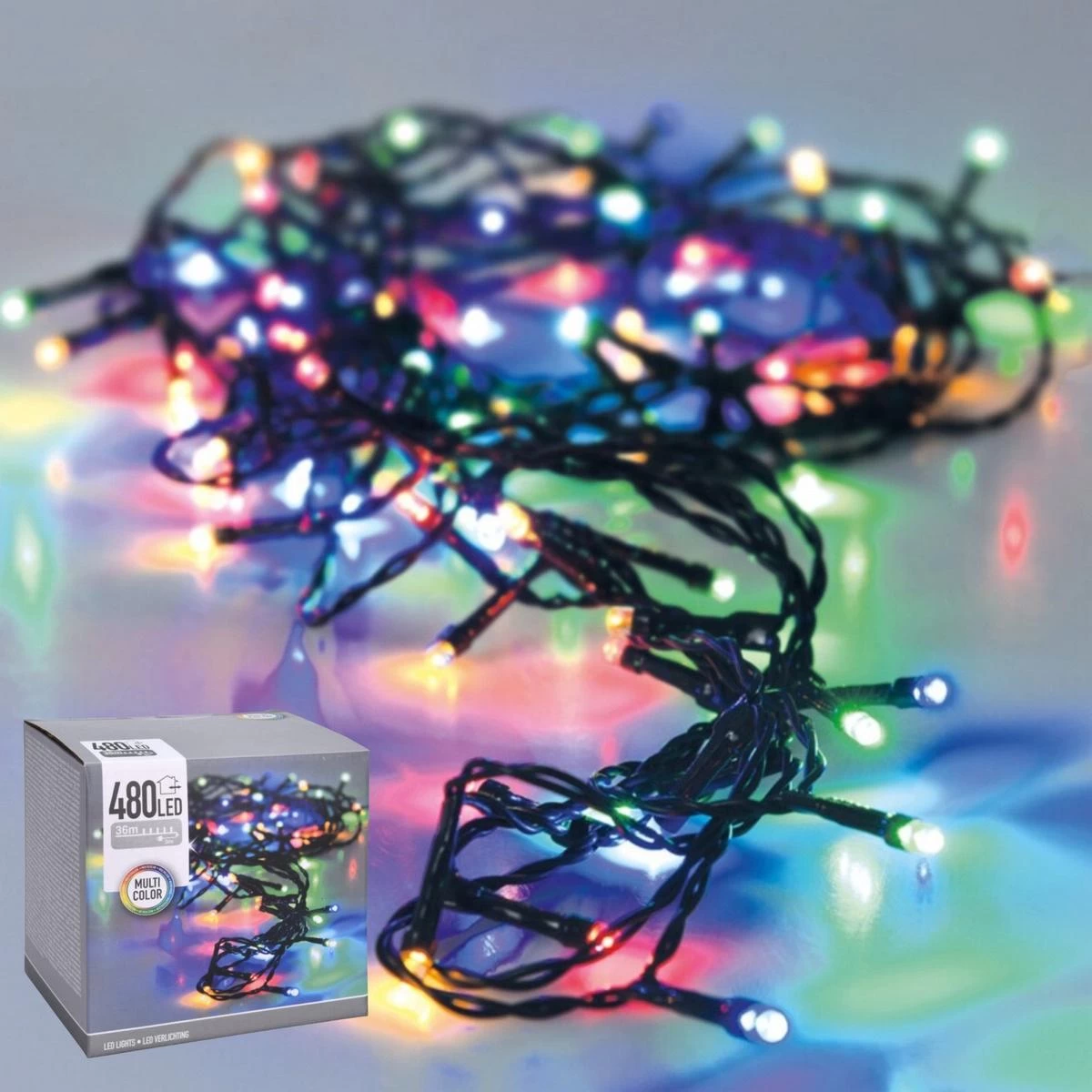Kalėdų Eglutės Lemputės, šviesos Grandinė, 480 Led, Daugiaspalvė