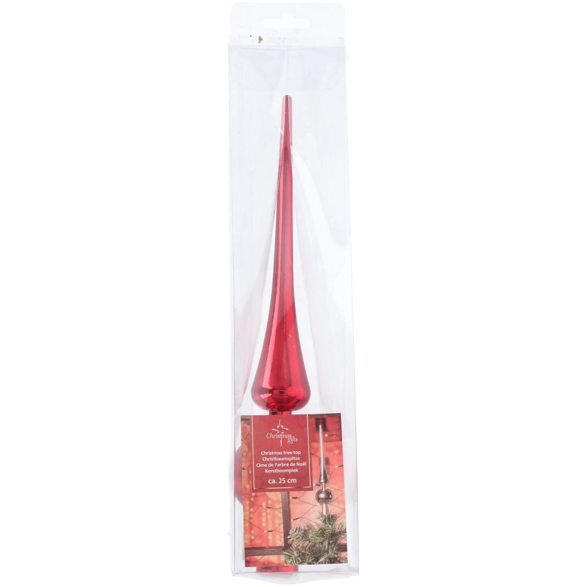 Kalėdų Eglutės Viršūnė H. 25cm Red