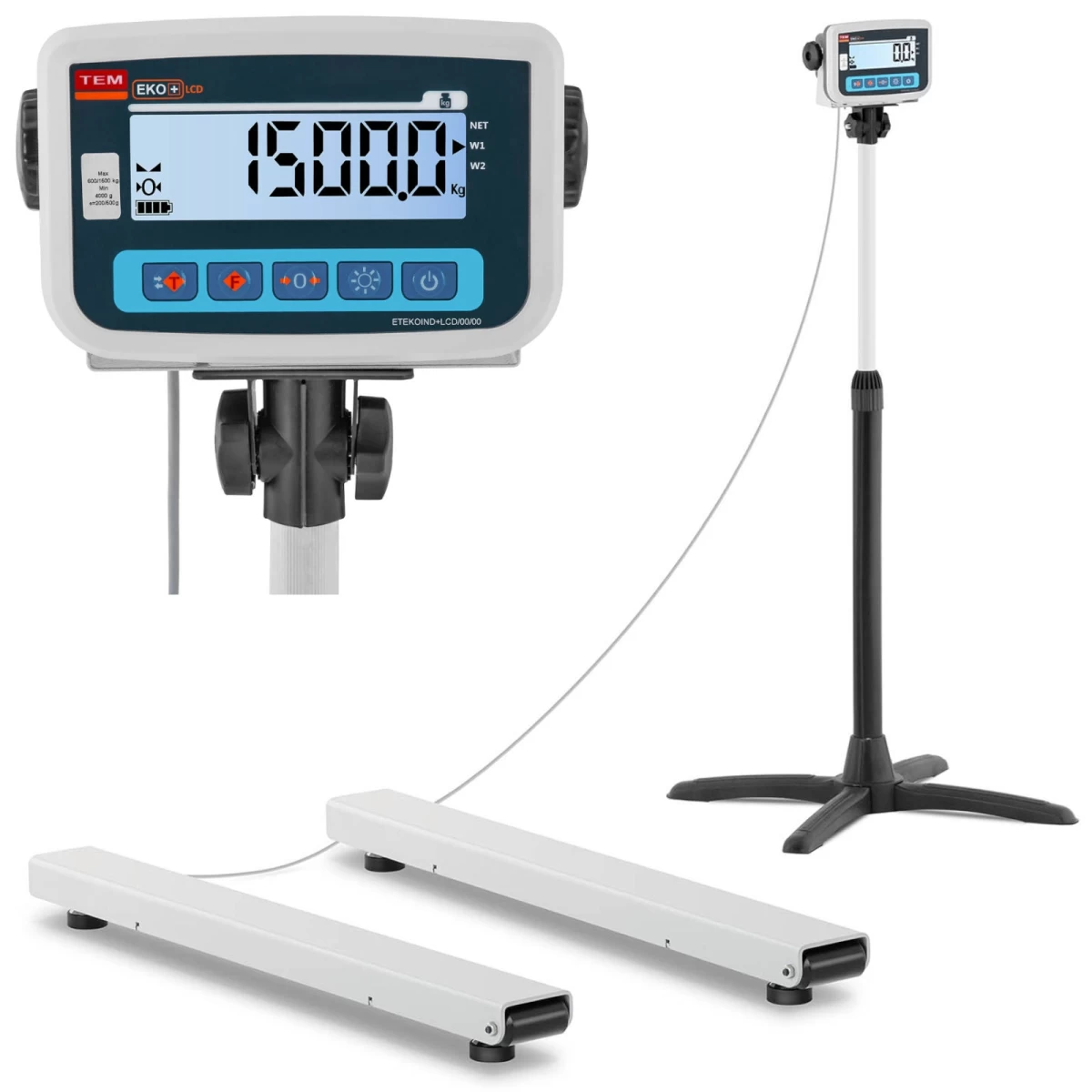 Kalibruotos 1500/0,5 Kg 12x120 Cm Lcd Paletinės Svarstyklės Kalibruotos 1500/0,5 Kg 12x120 Cm Lcd Paletinės Svarstyklės