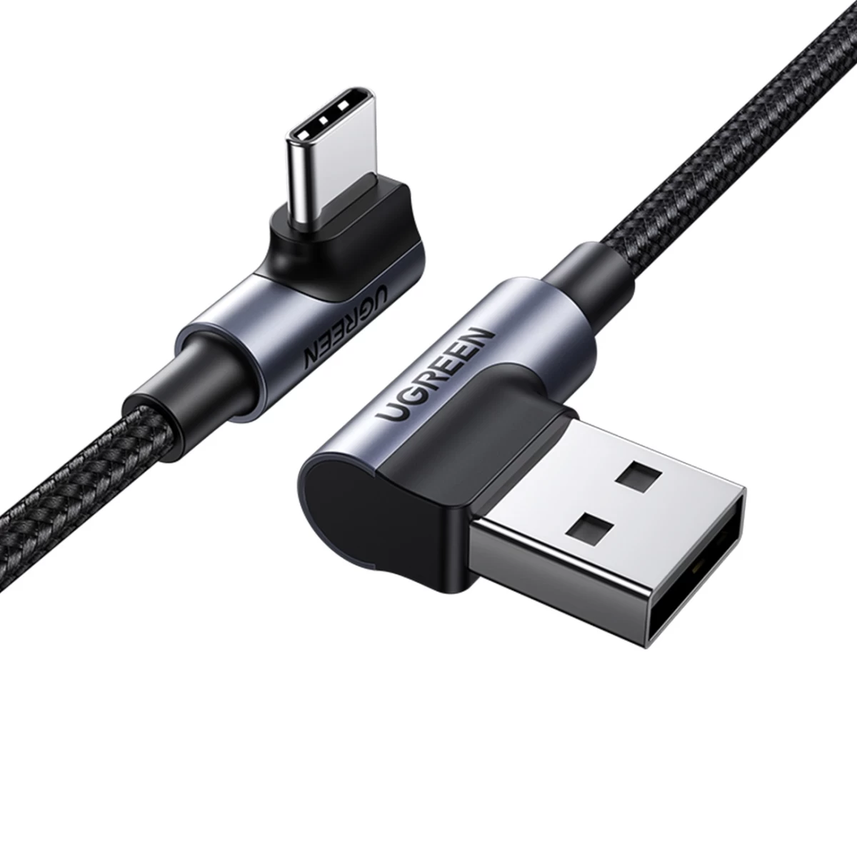 Kampinis Kabelis Usb-c - Usb 2.0 480mb/s 3a 3 M Juodas