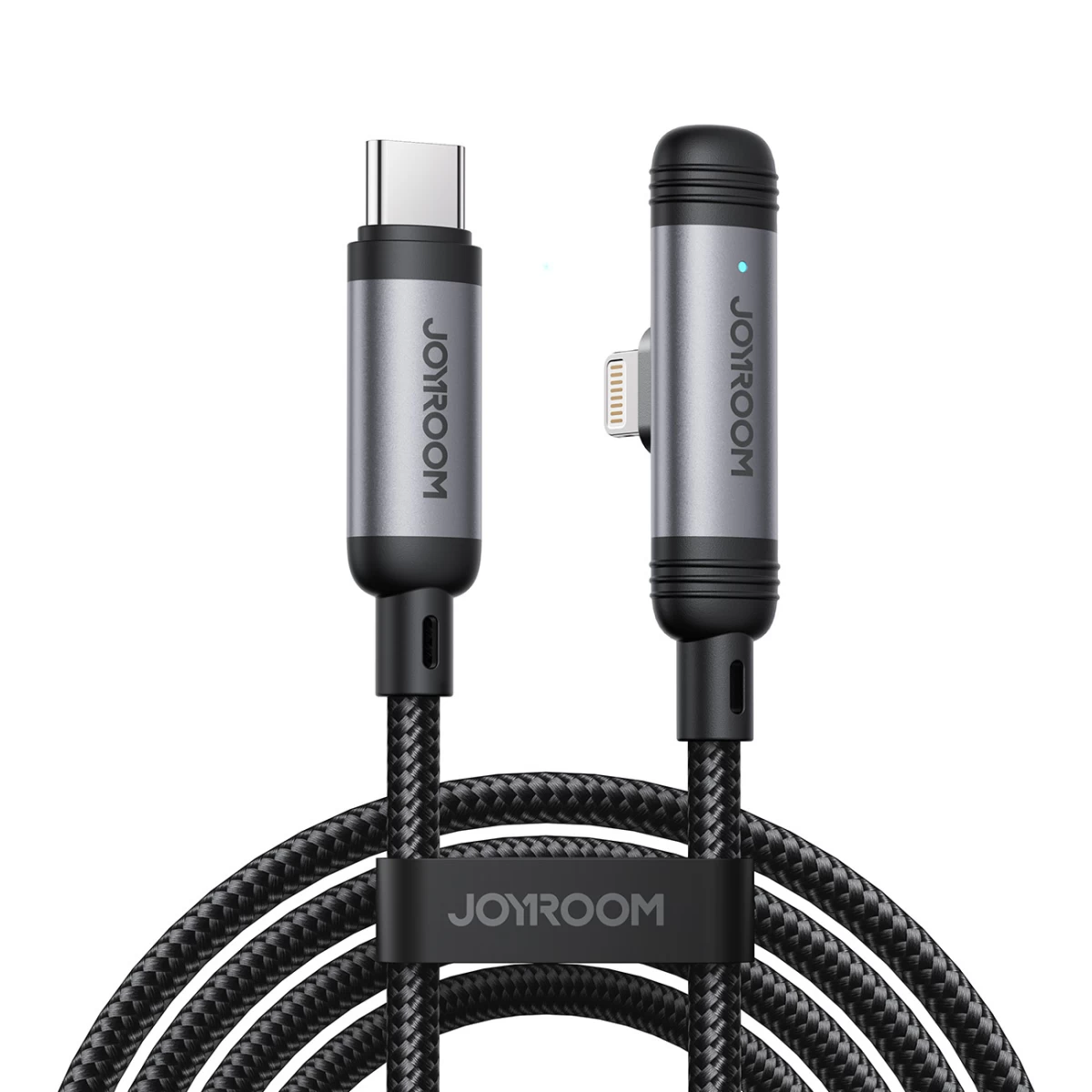 Kampinis Usb-c - iphone Lightning 30w 1,2 M Kabelis - Juodas