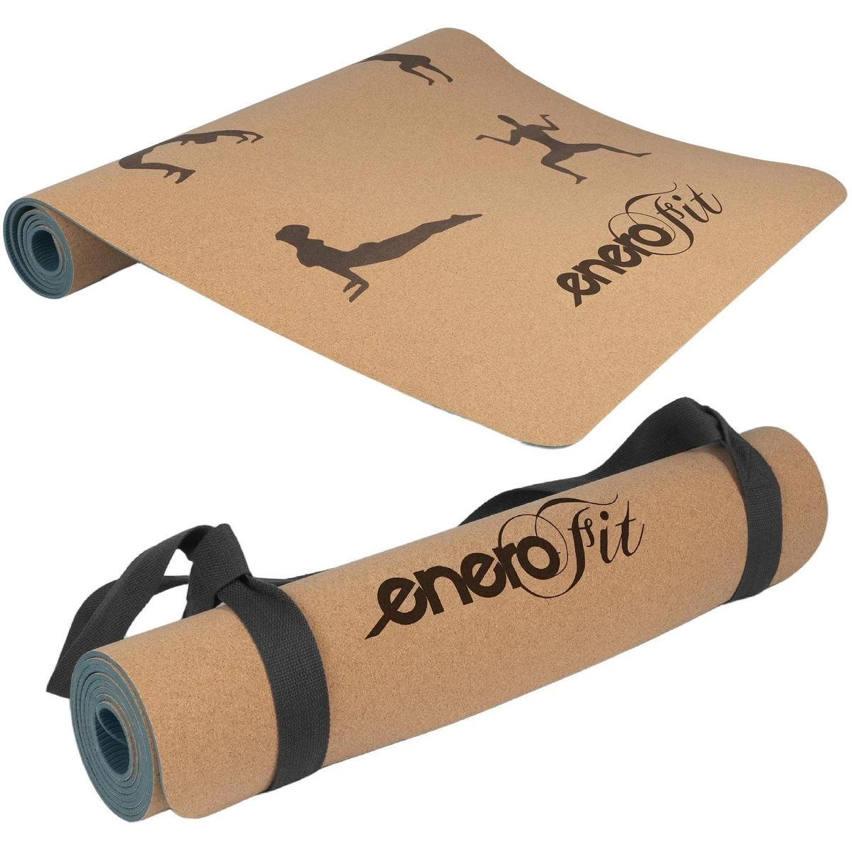 Kamštinis Jogos Kilimėlis 183x61x0,4 Cm Enero Fit