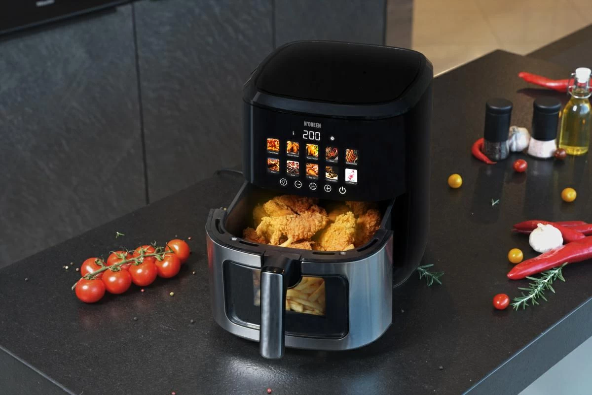 Karšto oro gruzdintuvė N'oveen AF770 X-LINE, juoda