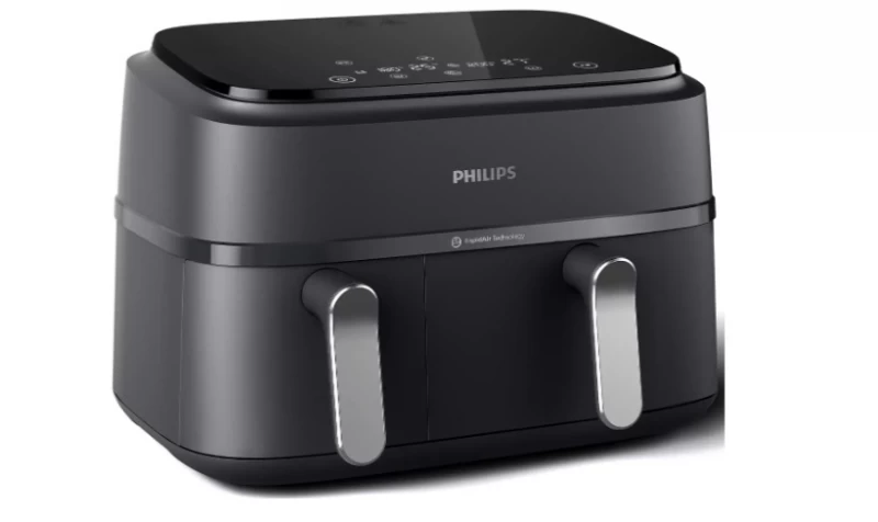 Karšto oro gruzdintuvė Philips 3000 serija NA351/00, juoda, 2750 W, 9 l