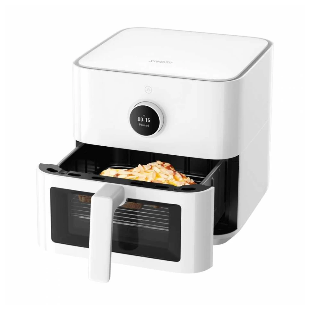 Karšto oro gruzdintuvė Xiaomi Smart Air Fryer, balta, 1600 W, 5.5 l (Pažeista pakuotė)