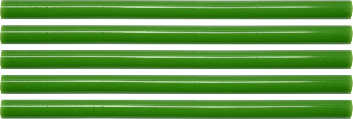 Karštų klijų lazdelių rinkinys 11,2x200mm 5vnt. žalios (YT-82436)