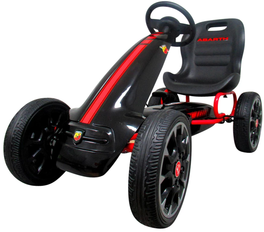 Kartingas Abarth Black, Eva Putplasčio Ratai, Rankinis Stabdis, Licencijuotas