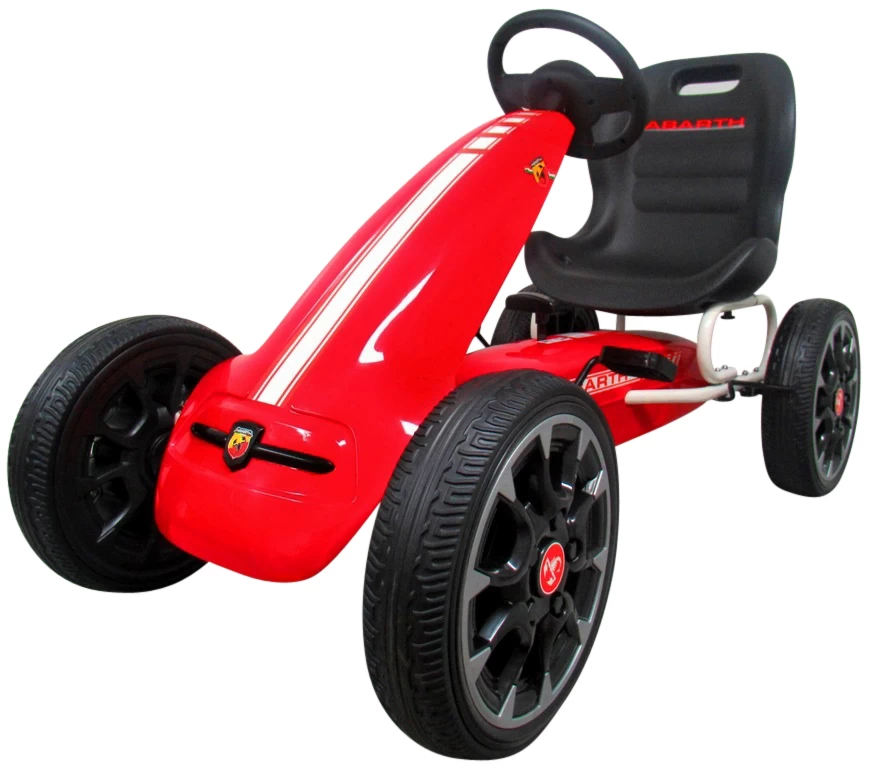 Kartingas Abarth Red, Eva Putplasčio Ratai, Rankinis Stabdis, Licencijuotas