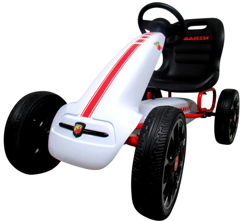 Kartingas Abarth White, Eva Putplasčio Ratai, Rankinis Stabdis, Licencijuotas