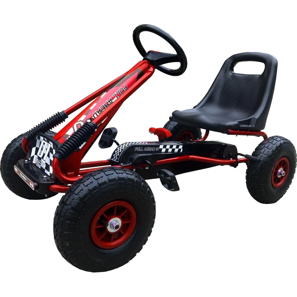 Kartingo Pedalų Automobilis Enero 01 Raudonas