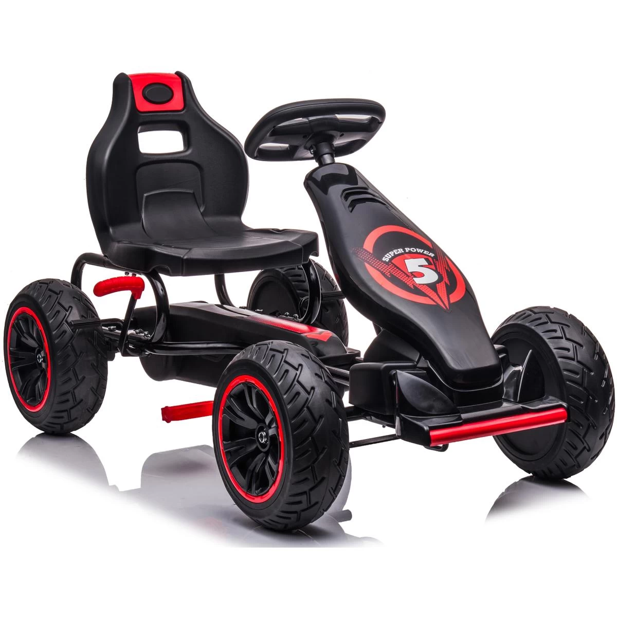 Kartingo Pedalų Automobilis Enero 18 Juoda Ir Raudona