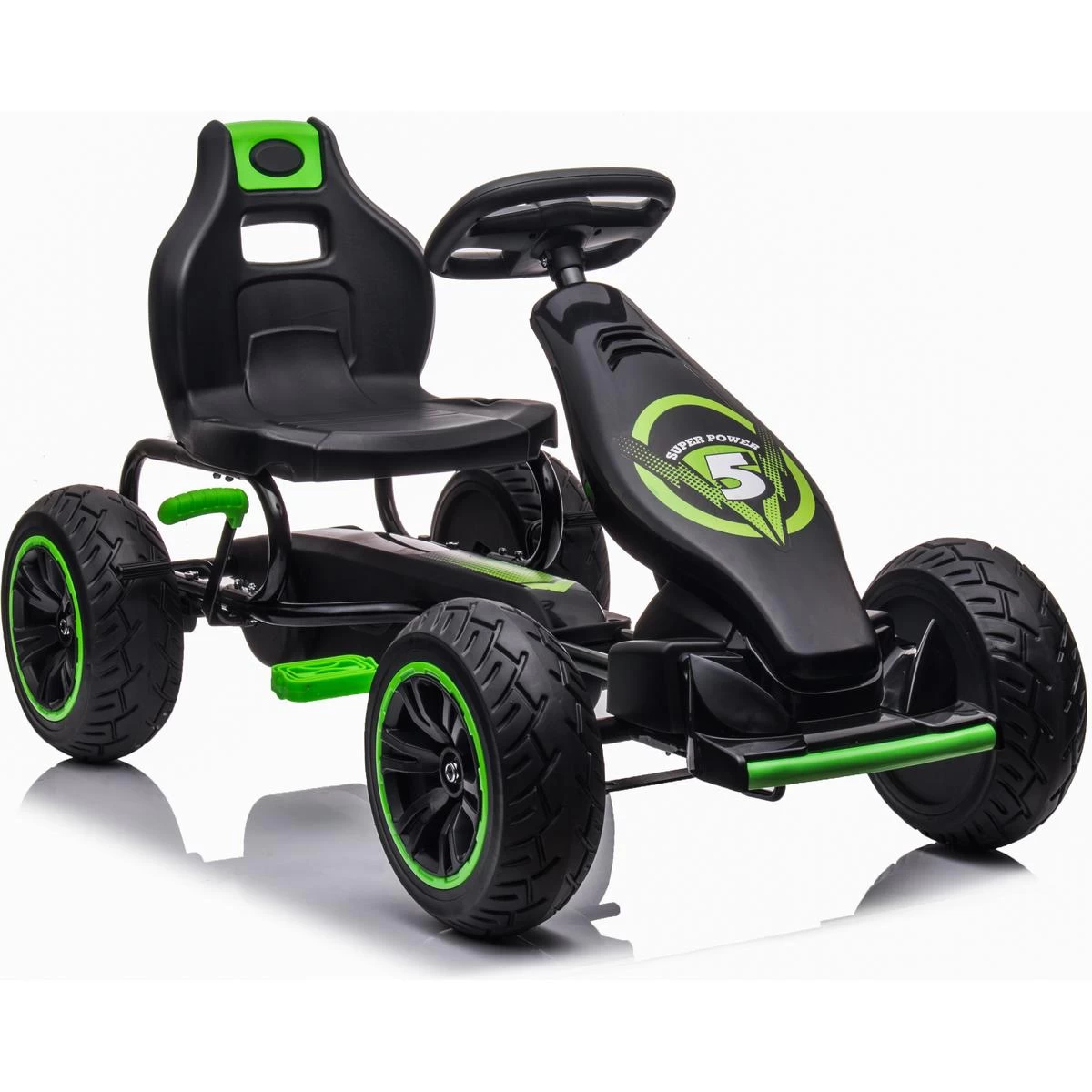 Kartingo Pedalų Automobilis Enero 18 Juodai žalias