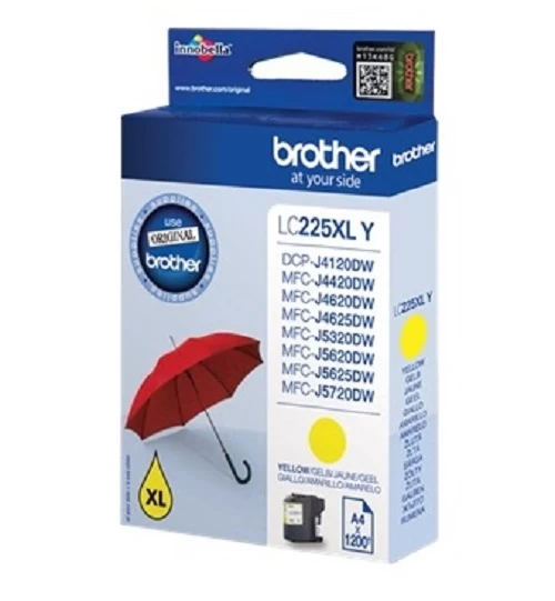 Kasetė Brother Lc225xly Geltona