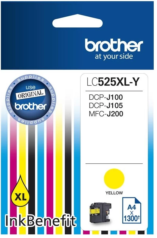 Kasetė Brother Lc525xly Geltona Lc-525xl-y