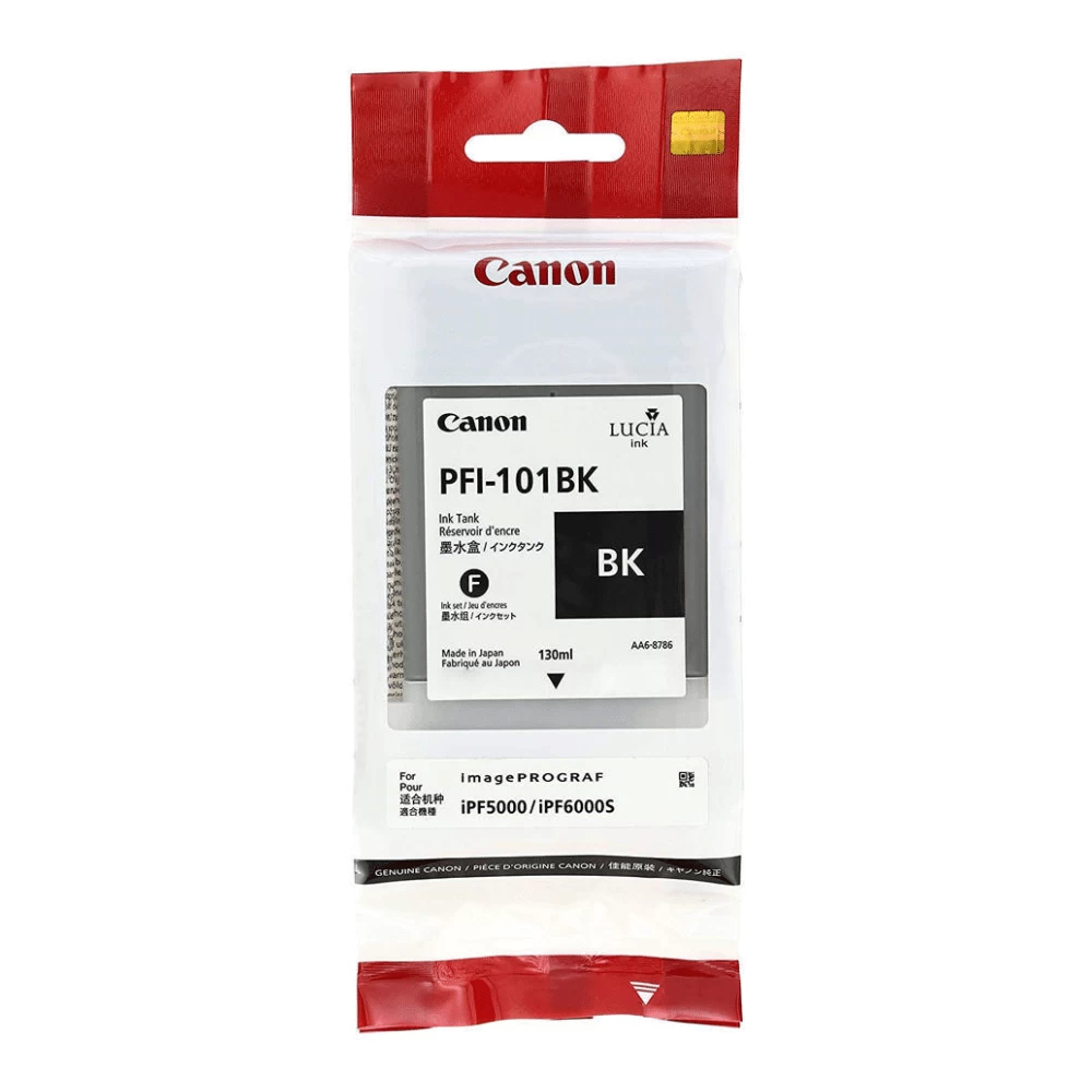 Kasetė Rašaliniam Spausdintuvui Canon PFI-101 BK, juoda (Ekspozicinė prekė)