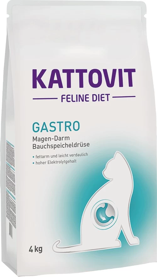 KATTOVIT Feline Diet Gastro dietinis sausas maistas katėms su vištiena, 4kg