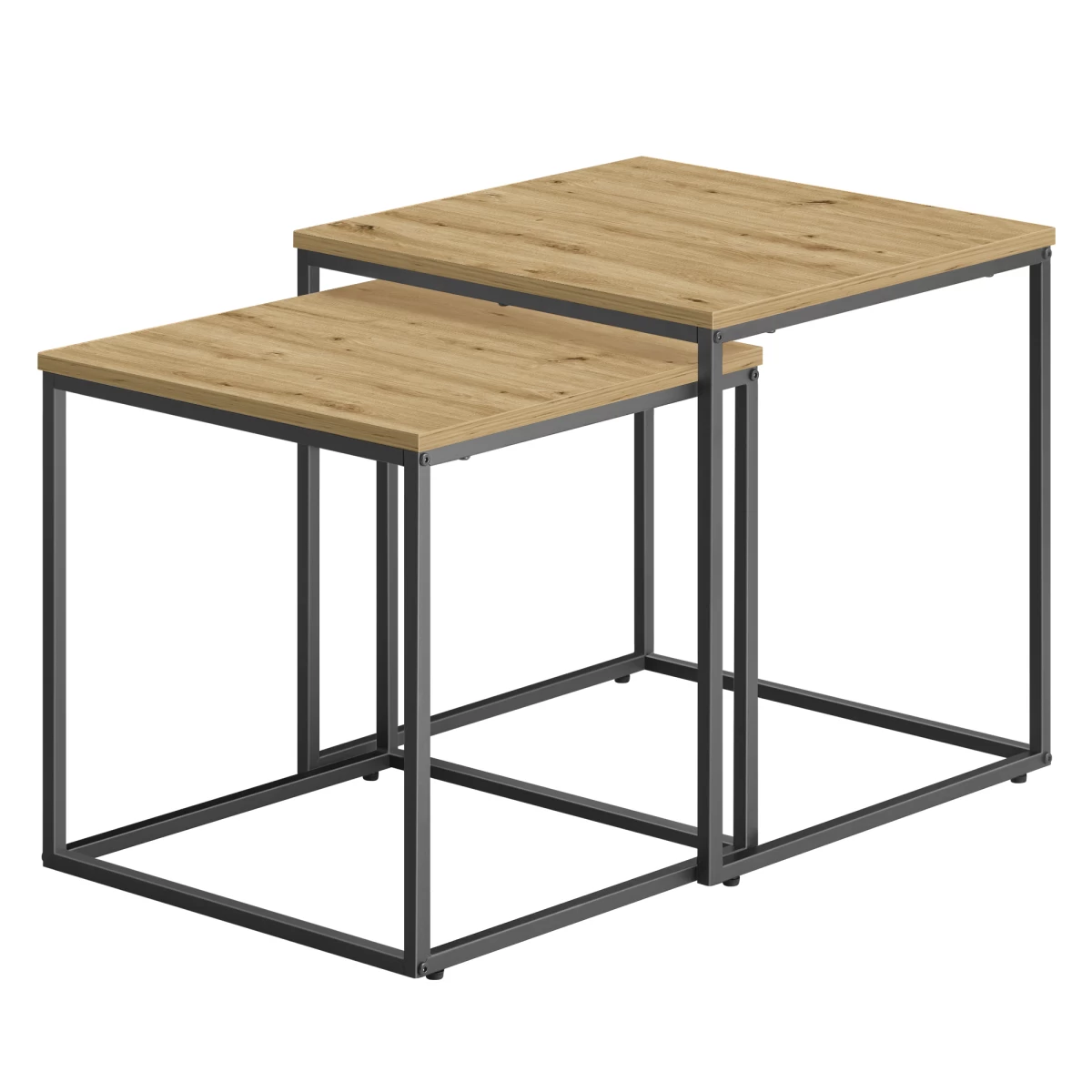 Kavos Staliukas Kvadratinis 2 Vnt. - Artisan / Kojos Juodos