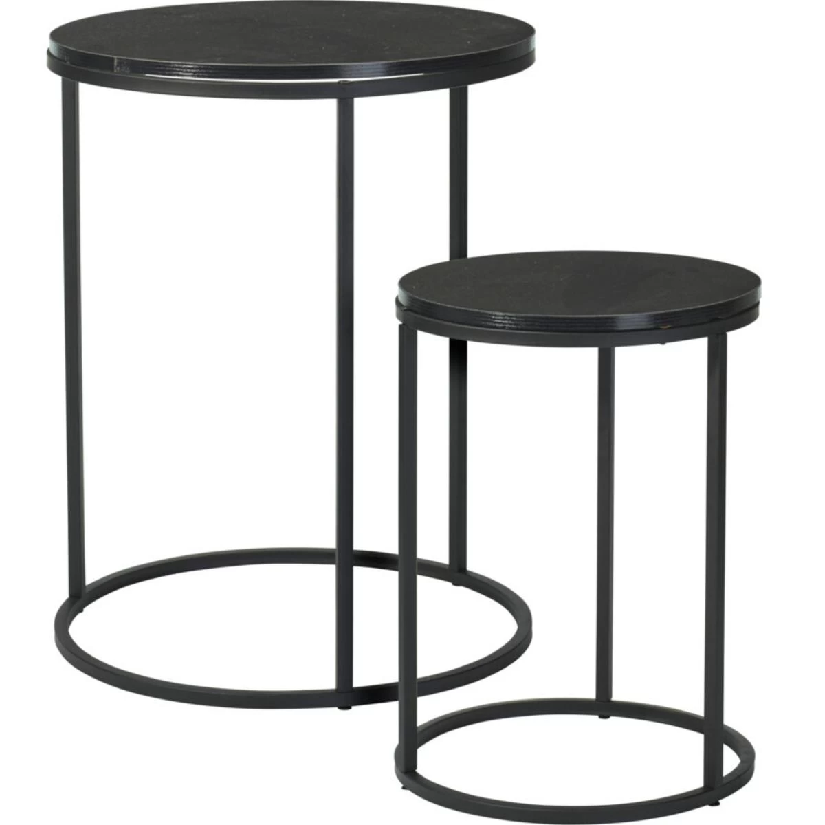 Kavos Staliukų Rinkinys 2in1 Medinis Stalviršis 30/40 Cm