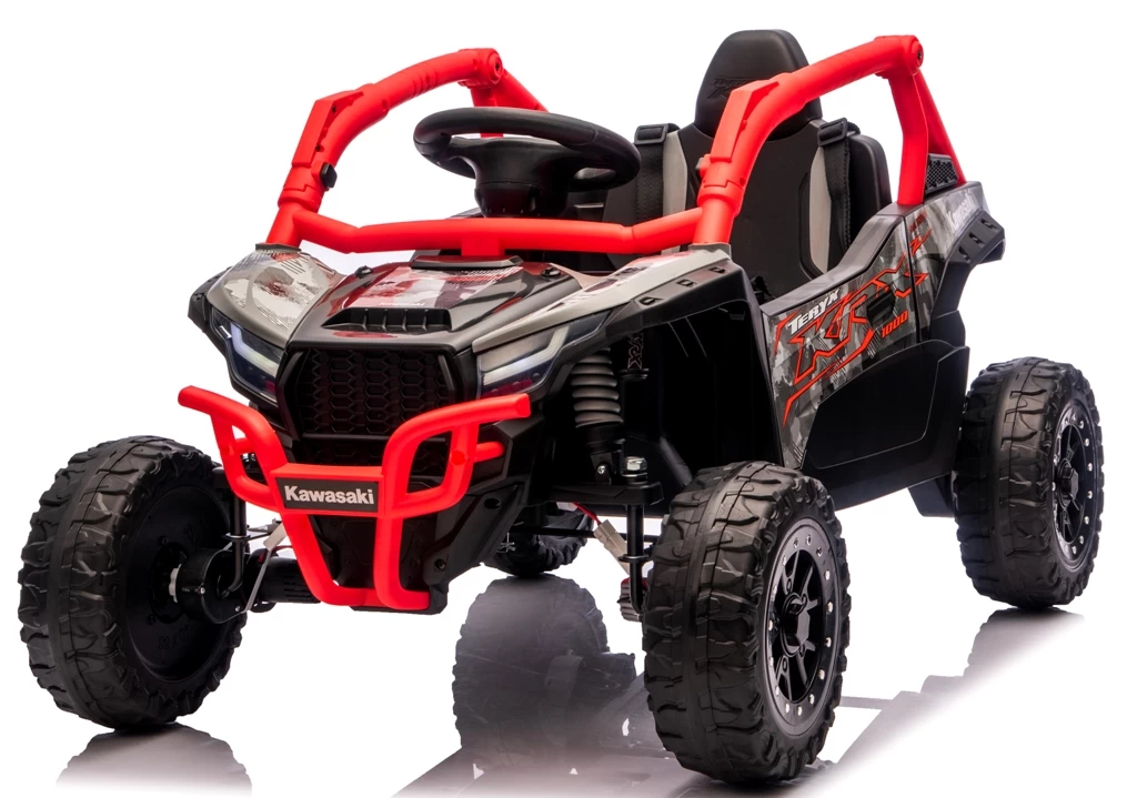 Kawasaki Teryx Red 4x4 Eva Leather Rc Baterija Ličio Jonų Automobilis