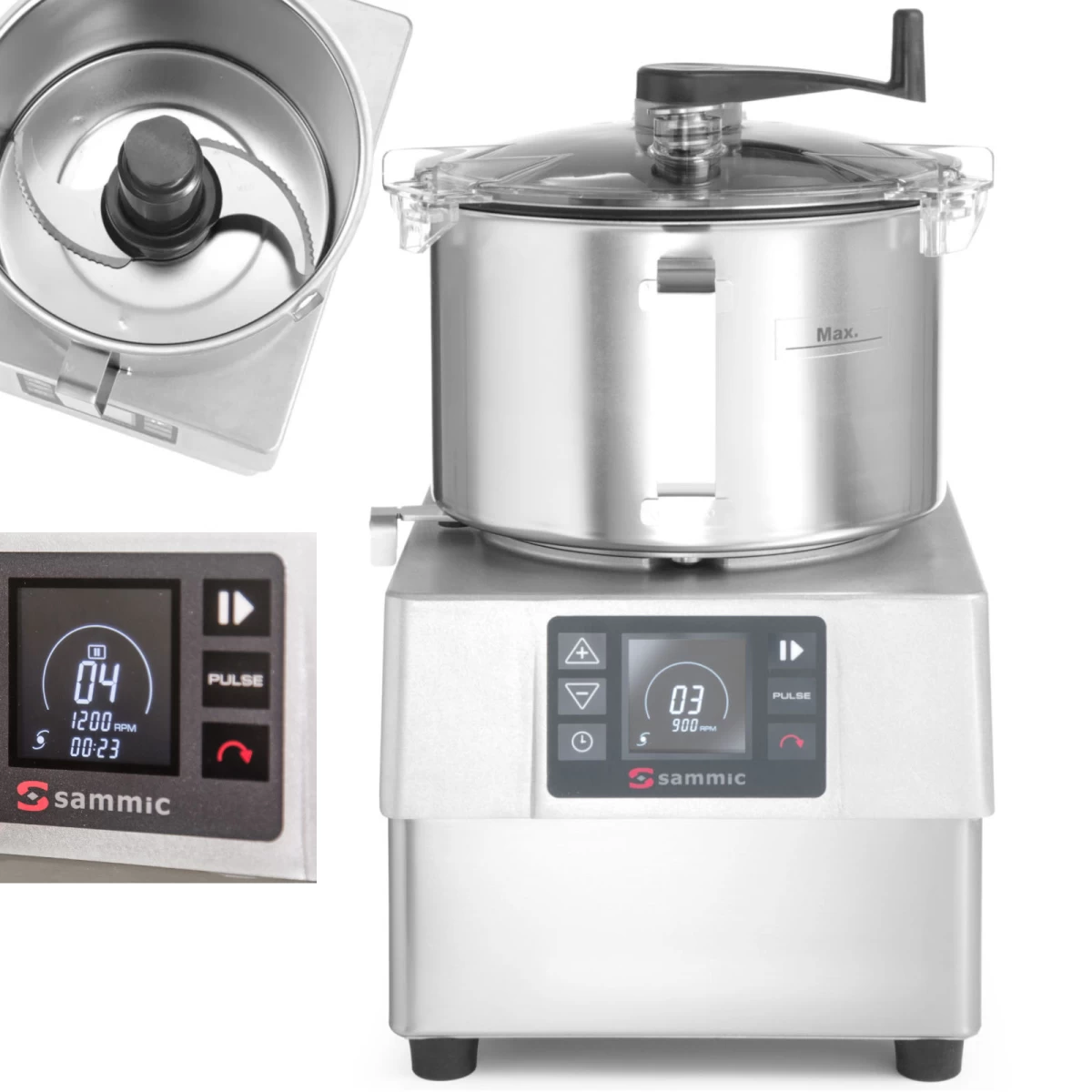 Ke-5v Emulsinis Pjaustytuvas Smulkinimui šlifavimui 5,5 L 3000 Aps/min 1500 W - Sammic 1050834 Ke-5v Emulsinis Pjaustytuvas Smulkinimui šlifavimui 5,5 L 3000 Aps/min 1500 W - Sammic 1050834