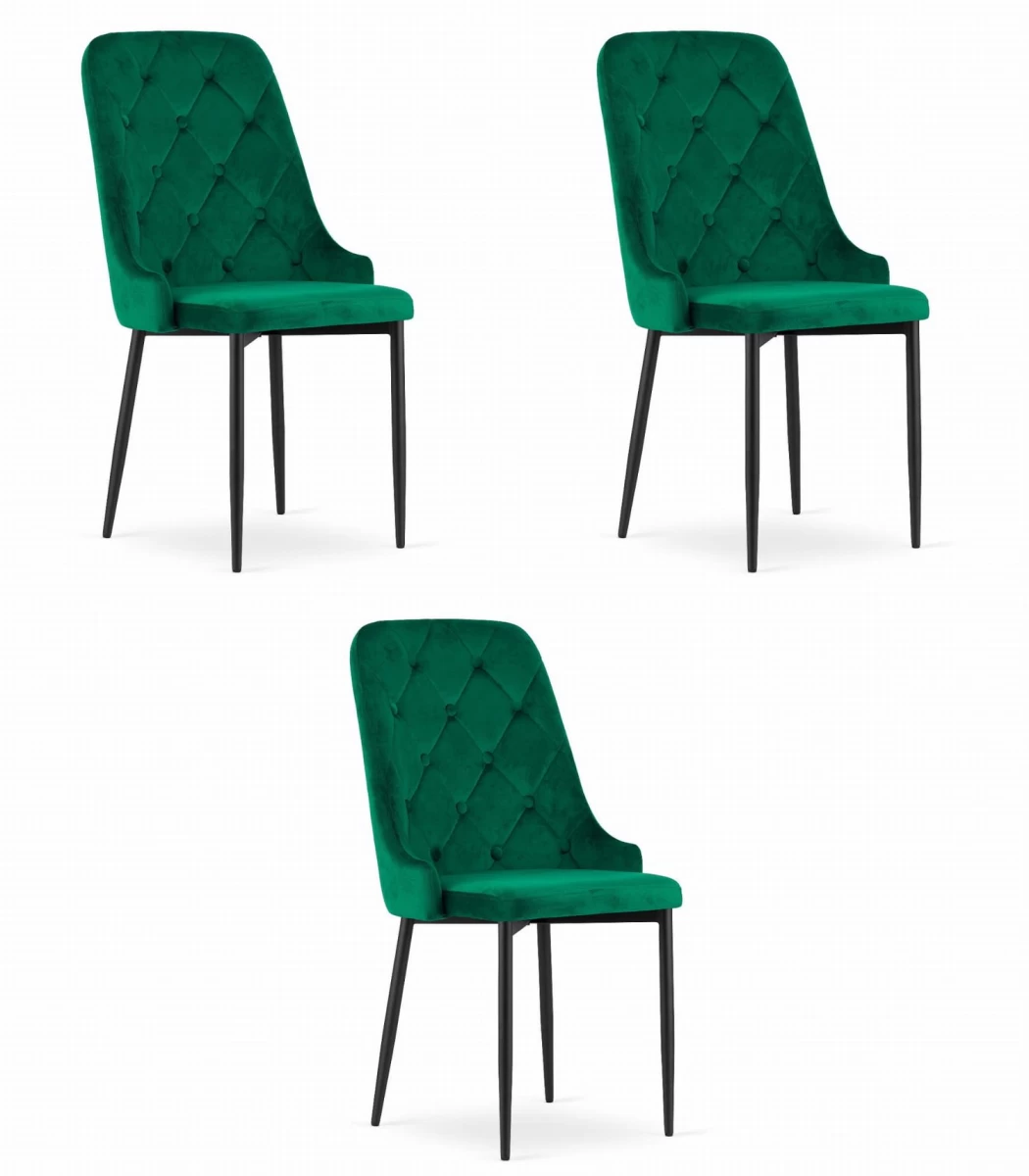Kėdė Capri - žalia X 3