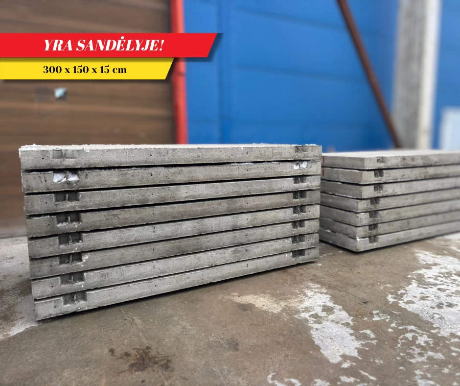 Kelio plokštė 300x150x15 cm - €200 + PVM