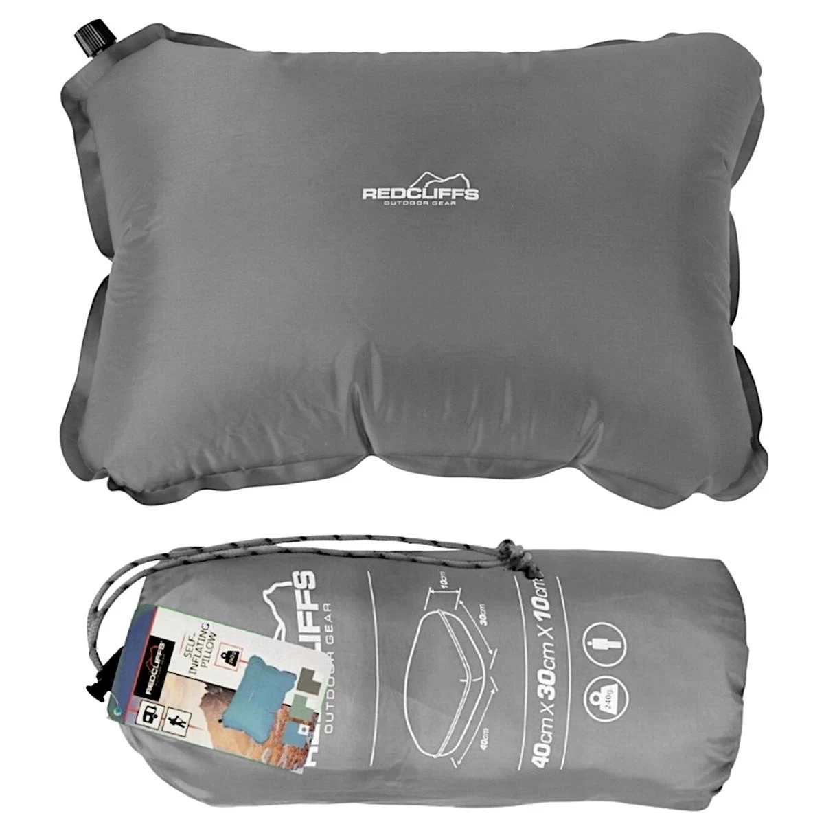 Kelioninė Pripučiama Pagalvė Redcliffs Pilka