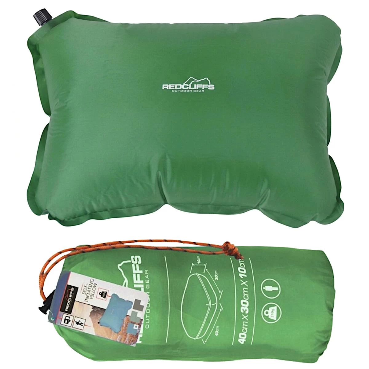 Kelioninė Pripučiama Pagalvė Redcliffs žalia