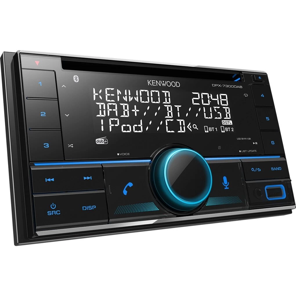 Kenwood, DPX-7300DAB 2-DIN USB/CD MP3 magnetola su AUX