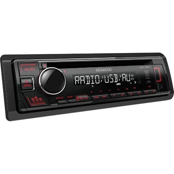 Kenwood, KDC-130UR CD/USB MP3/WMA automagnetola su AUX įėjimu