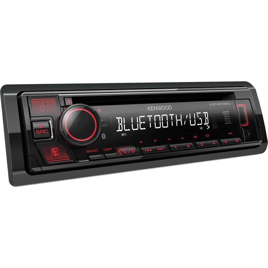 Kenwood, KDC-BT460U CD/USB MP3/WMA automagnetola su AUX įėjimu