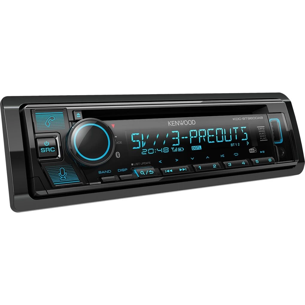 Kenwood, KDC-BT960DAB CD/USB MP3/WMA automagnetola su AUX įėjimu