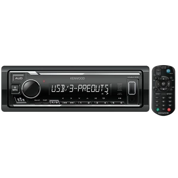 Kenwood, KMM-106 USB MP3/WMA automagnetola su AUX įėjimu