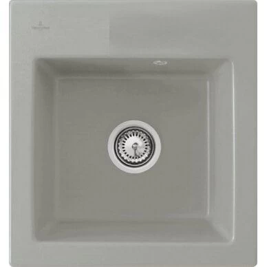 Keramikinė plautuvė Villeroy &amp; Boch Subway 45 XS Akmens pilka, 678102SL