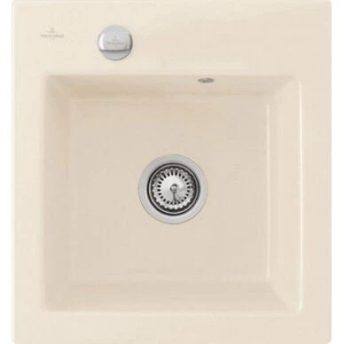 Keramikinė plautuvė Villeroy &amp; Boch Subway 45 XS Dramblio kaulo, 678102FU