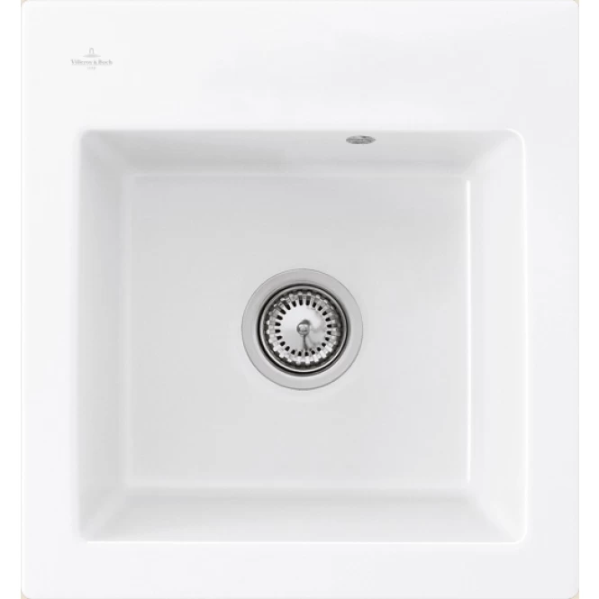 Keramikinė plautuvė Villeroy &amp; Boch Subway 45 XS Flat Akmens balta