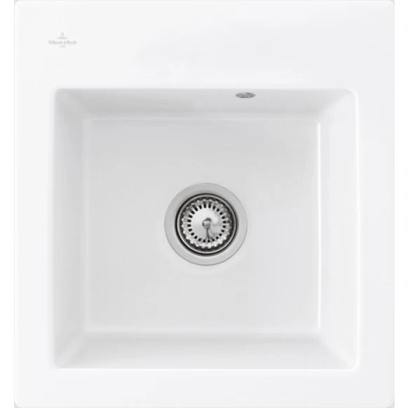 Keramikinė plautuvė Villeroy &amp; Boch Subway 45 XS Flat Balta blizgi, 67812FR1