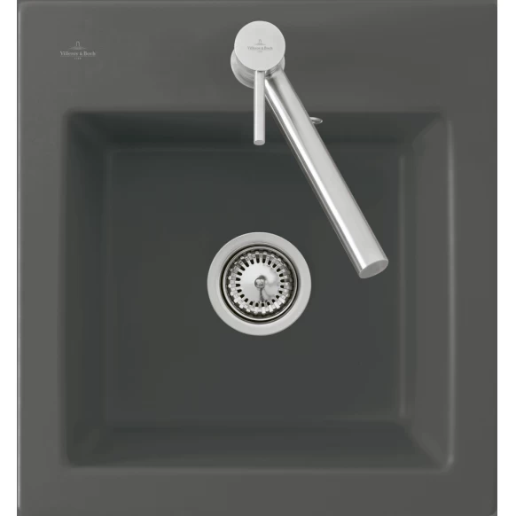 Keramikinė plautuvė Villeroy &amp; Boch Subway 45 XS, graphite 678102I4