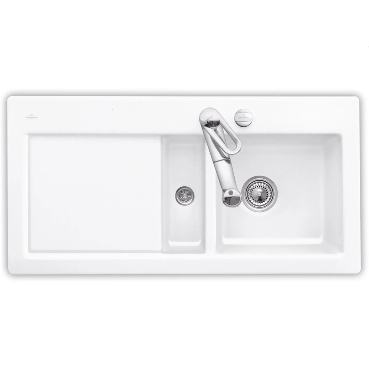 Keramikinė plautuvė Villeroy &amp; Boch Subway 60 Akmens balta