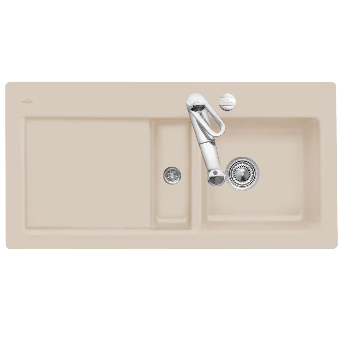 Keramikinė plautuvė Villeroy &amp; Boch Subway 60 Migdolinė