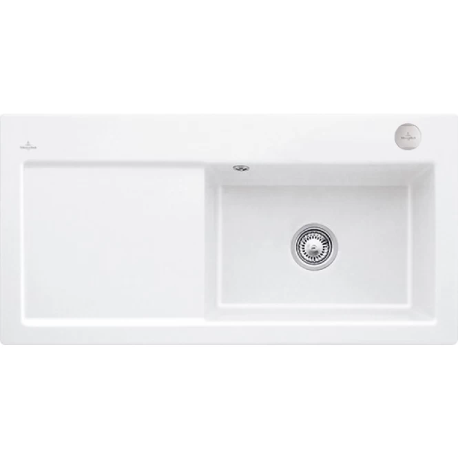 Keramikinė plautuvė Villeroy &amp; Boch Subway 60 XL Flat Balta blizgi