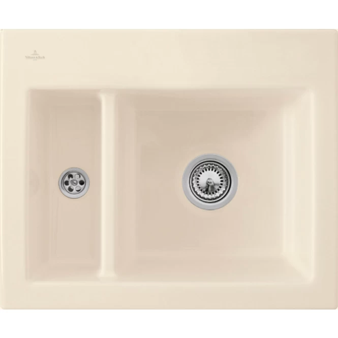 Keramikinė plautuvė Villeroy &amp; Boch Subway 60 XM Flat Dramblio kaulo